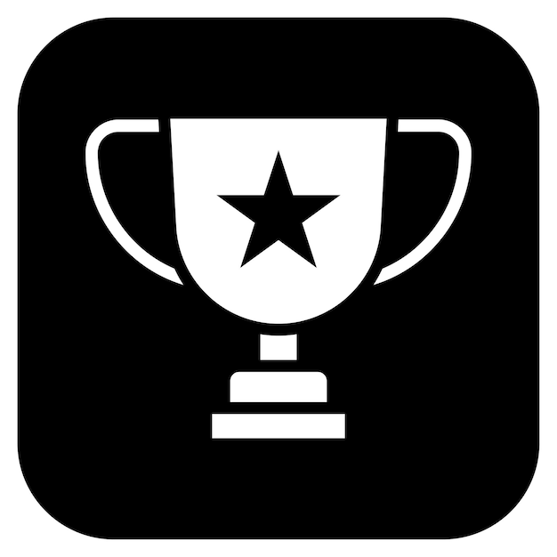 Imagen vectorial del icono del trofeo Se puede usar para equipos deportivos
