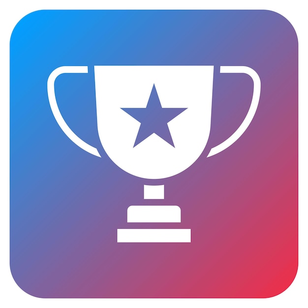 Imagen vectorial del icono del trofeo Se puede usar para equipos deportivos
