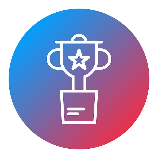 Imagen vectorial del icono del trofeo Se puede usar para logros