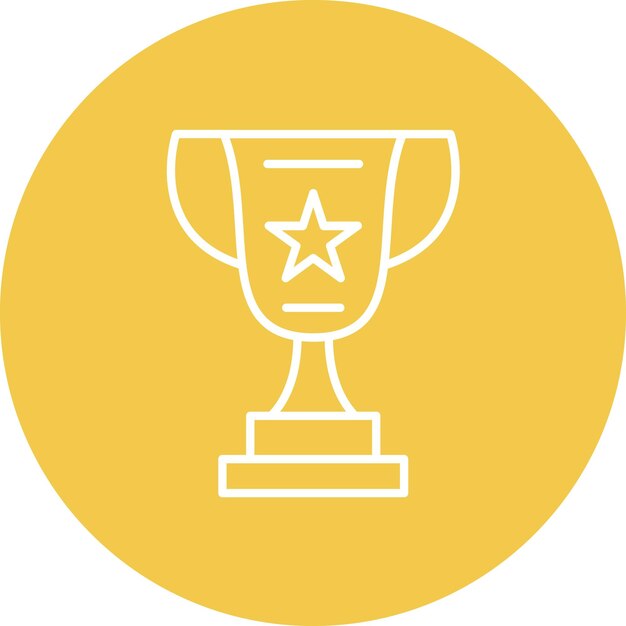 Imagen vectorial del icono del trofeo Se puede usar para negocios y oficinas