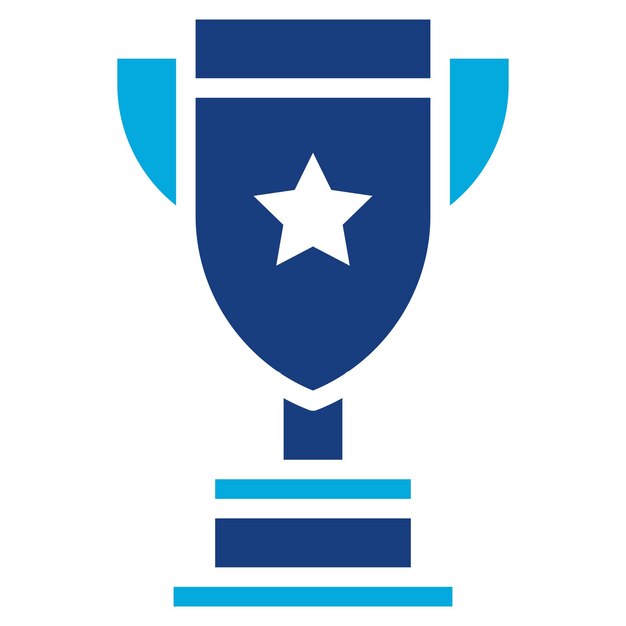 Imagen vectorial del icono del trofeo Se puede usar para voleibol