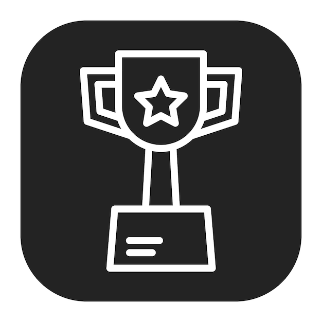 Imagen vectorial del icono del trofeo Se puede utilizar para la Feria del Trabajo