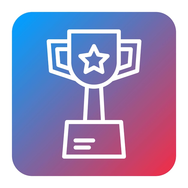 Imagen vectorial del icono del trofeo Se puede utilizar para la Feria del Trabajo