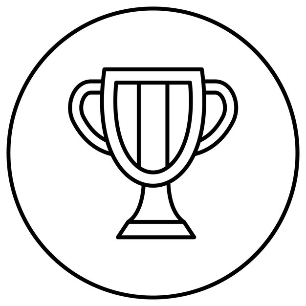 Imagen vectorial del icono del trofeo Se puede utilizar para negocios y finanzas