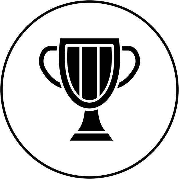Imagen vectorial del icono del trofeo Se puede utilizar para negocios y finanzas