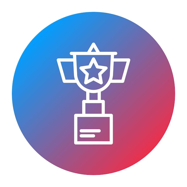 Imagen vectorial del icono del trofeo Se puede utilizar para reuniones de negocios