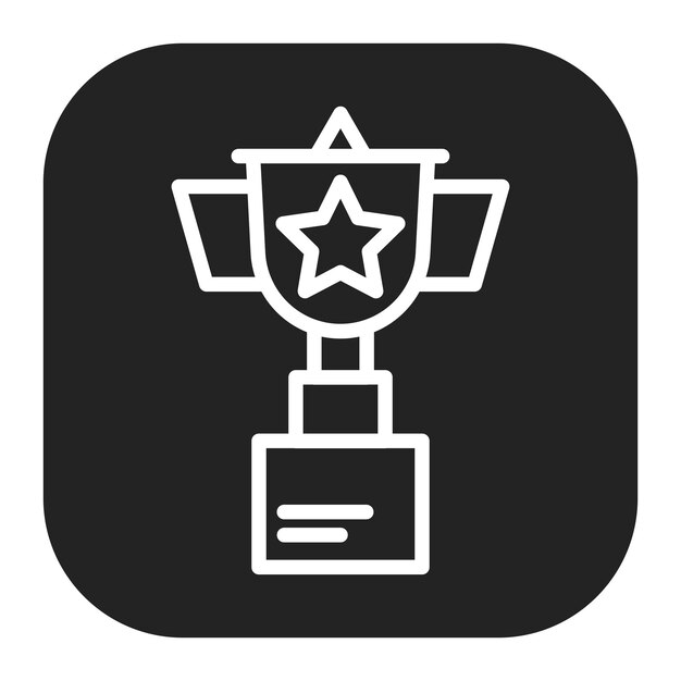 Imagen vectorial del icono del trofeo Se puede utilizar para reuniones de negocios