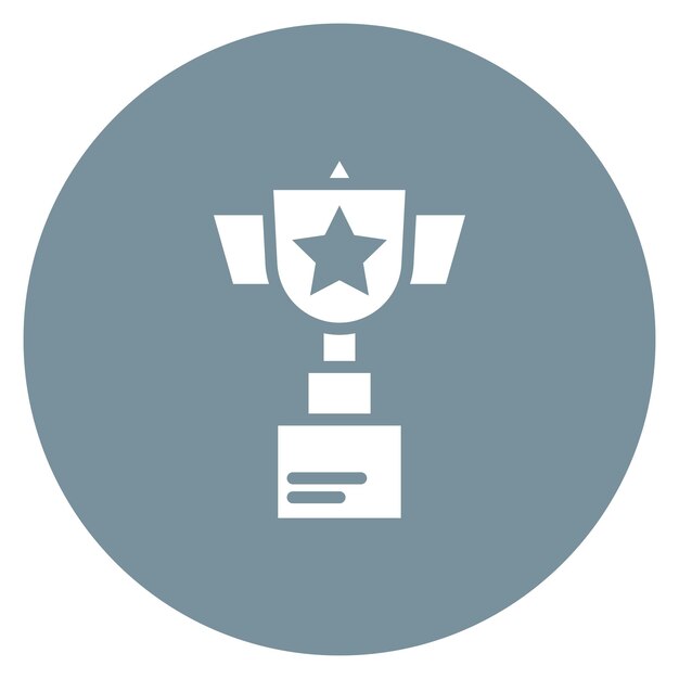 Imagen vectorial del icono del trofeo Se puede utilizar para reuniones de negocios
