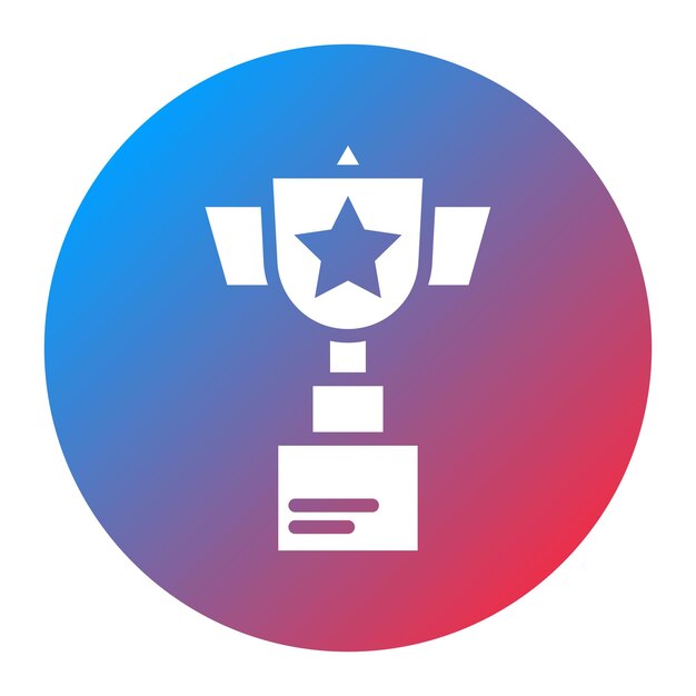 Imagen vectorial del icono del trofeo Se puede utilizar para reuniones de negocios