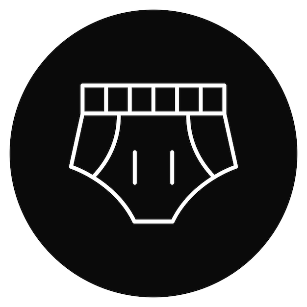 La imagen vectorial del icono de los troncos de natación se puede usar para el verano