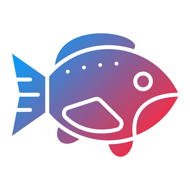 Imagen vectorial del icono de la trucha Se puede utilizar para la pesca