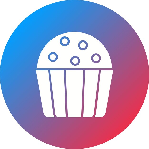 Imagen vectorial del icono de la trufa Se puede utilizar para la panadería