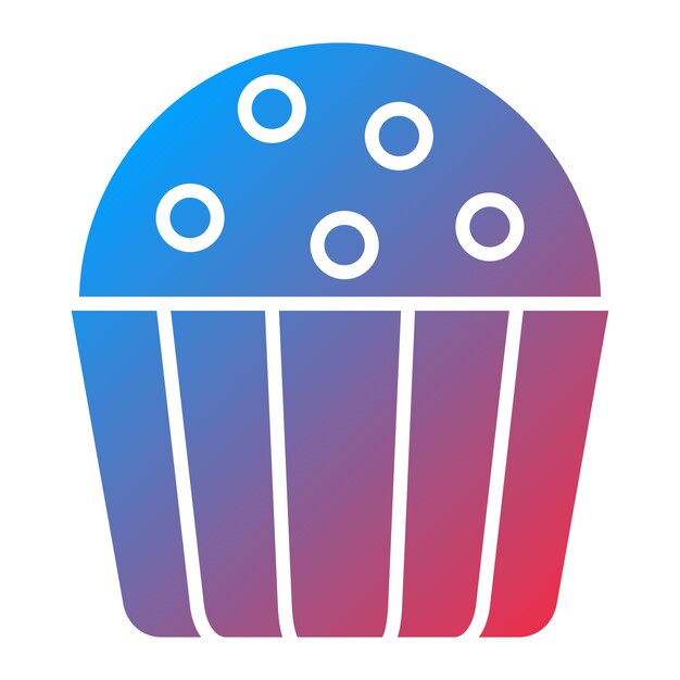 Imagen vectorial del icono de la trufa Se puede utilizar para la panadería