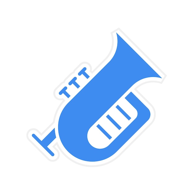 La imagen vectorial del icono de Tuba se puede usar para la civilización antigua