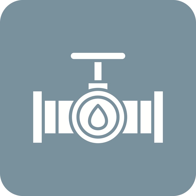 Imagen vectorial del icono de las tuberías de petróleo Se puede utilizar para la industria de la gasolina