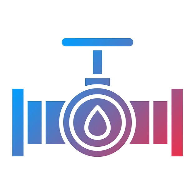 Vector imagen vectorial del icono de las tuberías de petróleo se puede utilizar para la industria de la gasolina