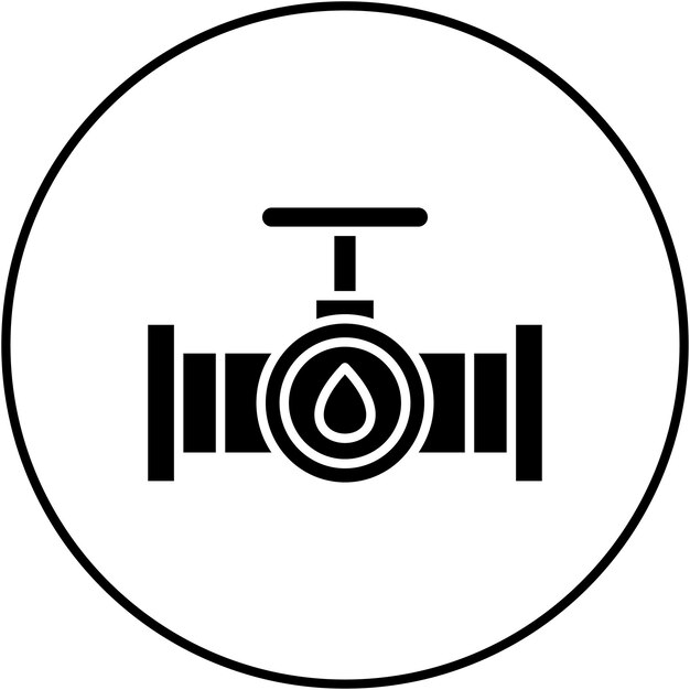 Imagen vectorial del icono de las tuberías de petróleo Se puede utilizar para la industria de la gasolina
