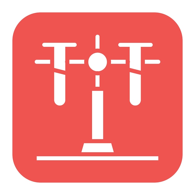 Imagen vectorial del icono del tubo de ensayo Se puede utilizar para el laboratorio