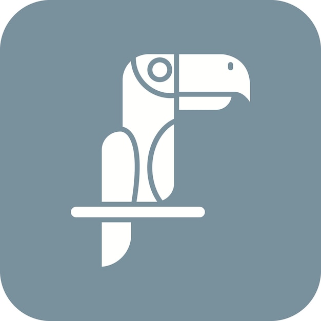 La imagen vectorial del icono del tucano se puede usar para In The Wild