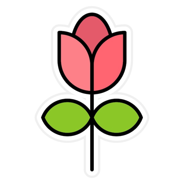 Imagen vectorial del icono del tulipán Se puede usar para jardinería