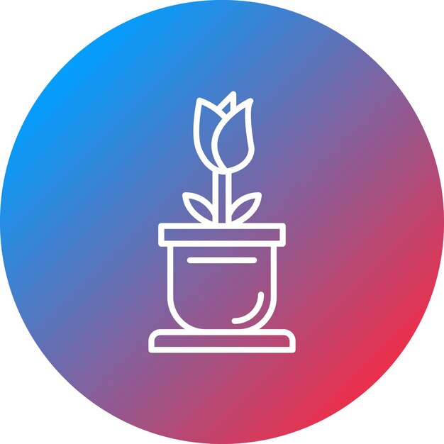 Imagen vectorial del icono del tulipán Se puede usar para la primavera