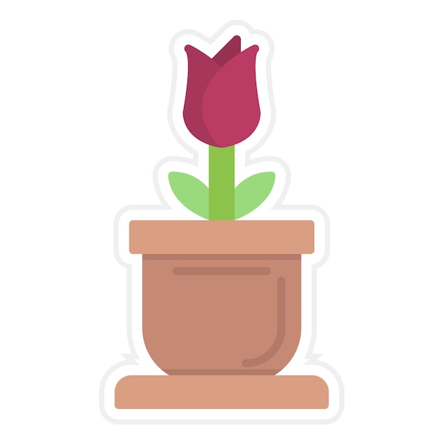 Imagen vectorial del icono del tulipán Se puede usar para la primavera
