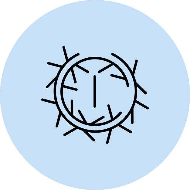 Imagen vectorial del icono de Tumbleweed Se puede usar para Wild West