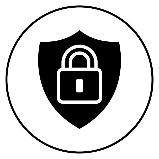Imagen vectorial de icono de túnel seguro Puede utilizarse para la seguridad de la información
