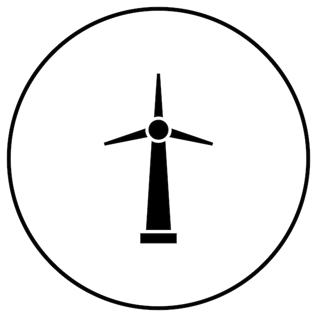 Imagen vectorial del icono de la turbina Se puede utilizar para Ecología
