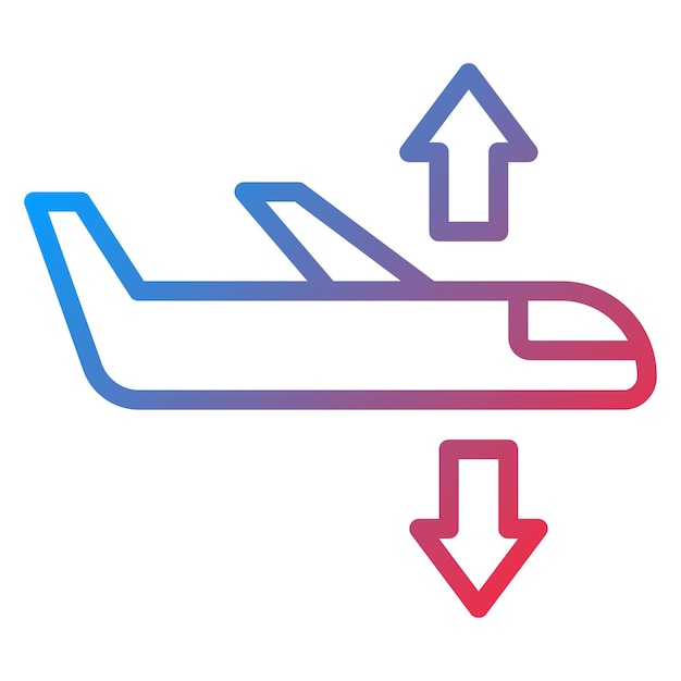 Imagen vectorial del icono de turbulencia Se puede utilizar para el avión
