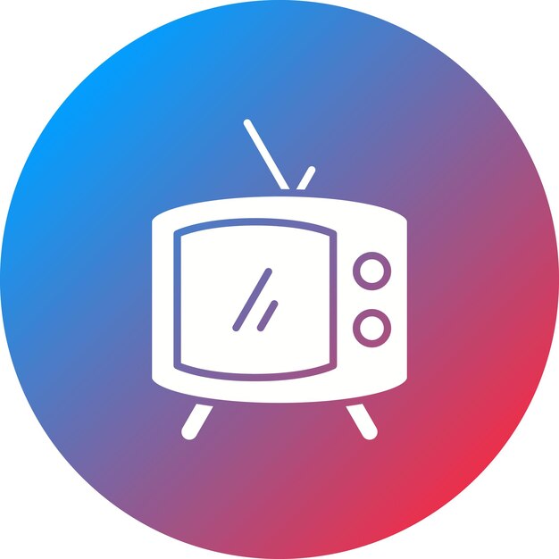 Imagen vectorial de icono de TV Se puede usar para atletismo