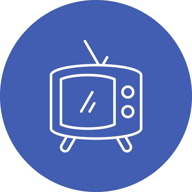 Imagen vectorial de icono de TV Se puede usar para atletismo