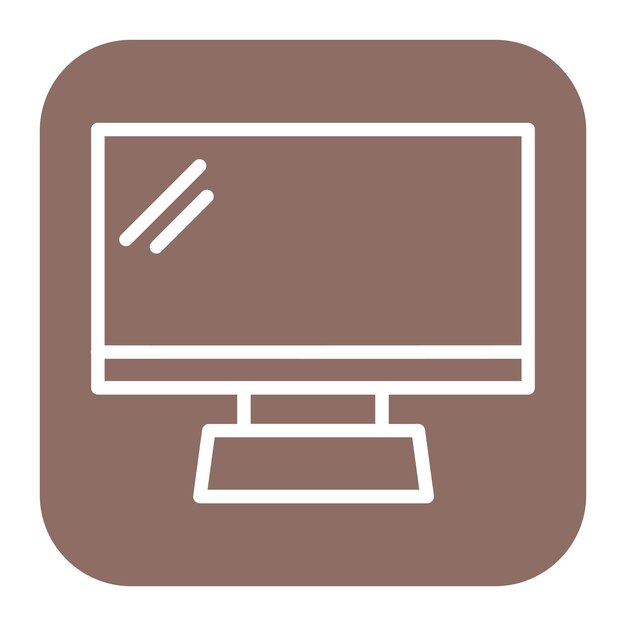 Imagen vectorial de icono de TV Se puede utilizar para la Agencia de Relaciones Públicas