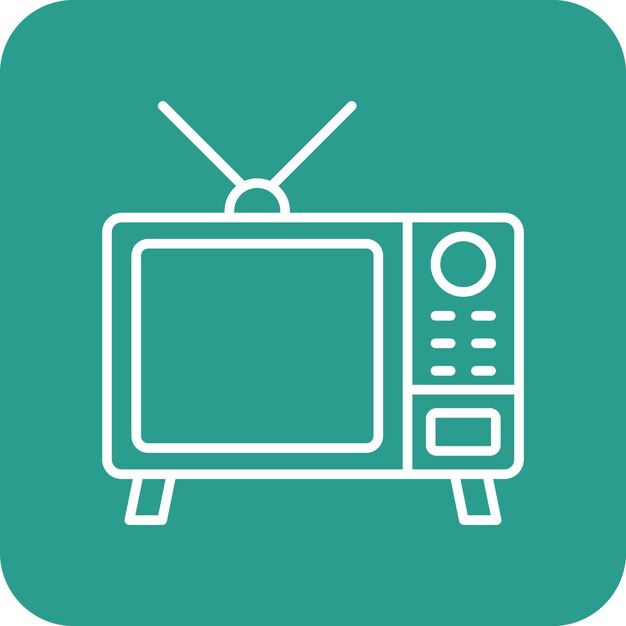 Imagen vectorial de icono de TV Se puede utilizar para el cine