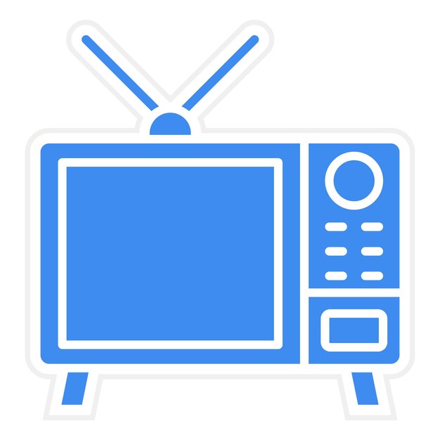 Imagen vectorial de icono de TV Se puede utilizar para el cine