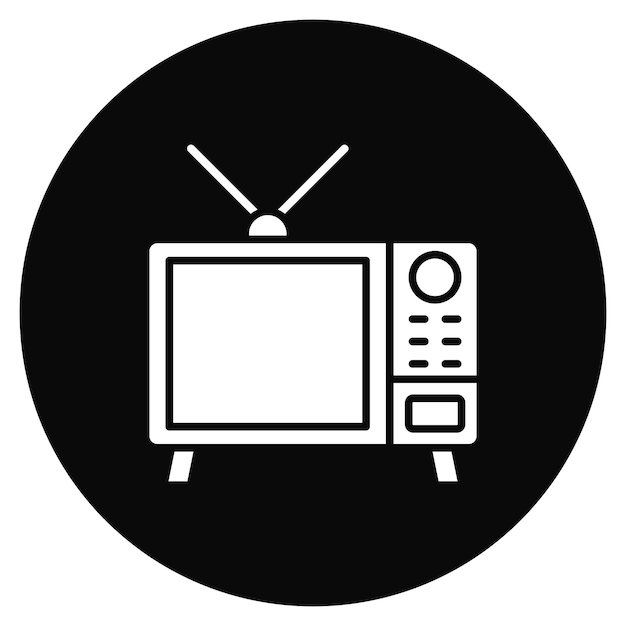 Imagen vectorial de icono de TV Se puede utilizar para el cine