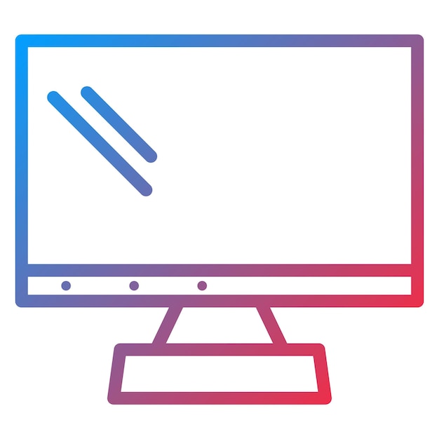 Imagen vectorial de icono de TV Se puede utilizar para el comercio electrónico de tecnología