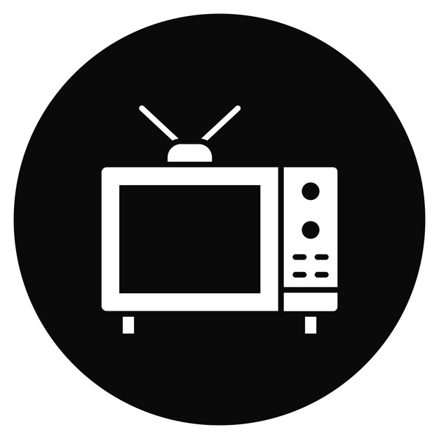 Imagen vectorial del icono de la TV Se puede utilizar para la vida familiar