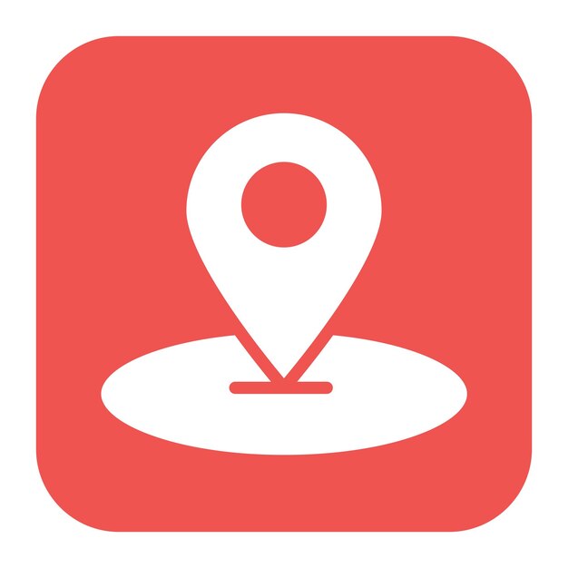 La imagen vectorial del icono de ubicación se puede utilizar para Contacta con nosotros