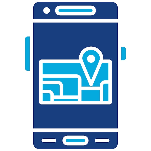 Imagen vectorial del icono de ubicación Se puede utilizar para el desarrollo de aplicaciones móviles