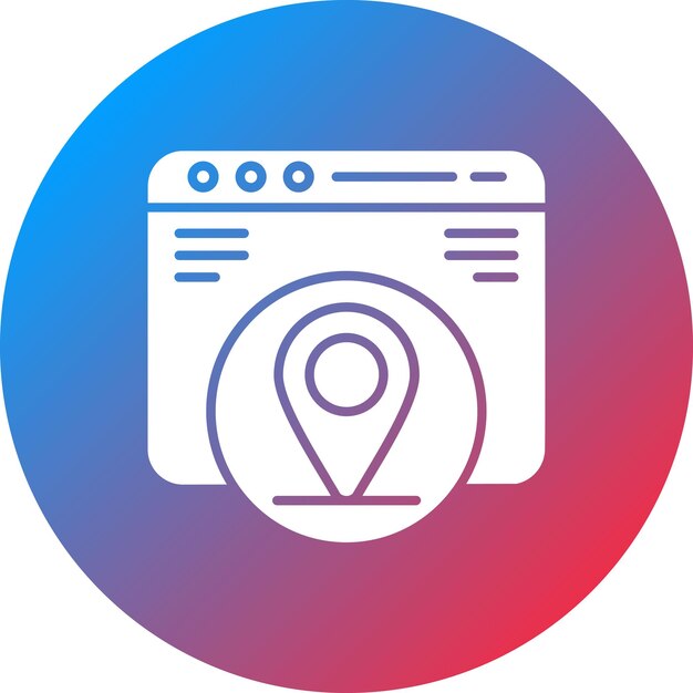 Imagen vectorial de icono de ubicación Se puede utilizar para marketing