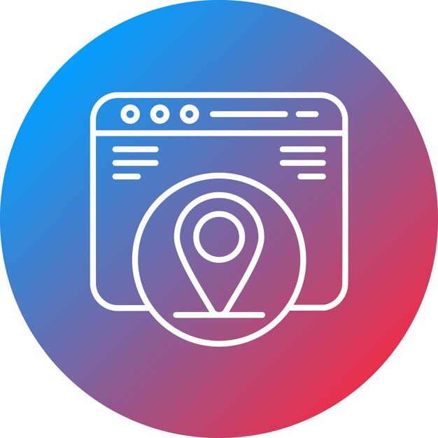 Imagen vectorial de icono de ubicación Se puede utilizar para marketing