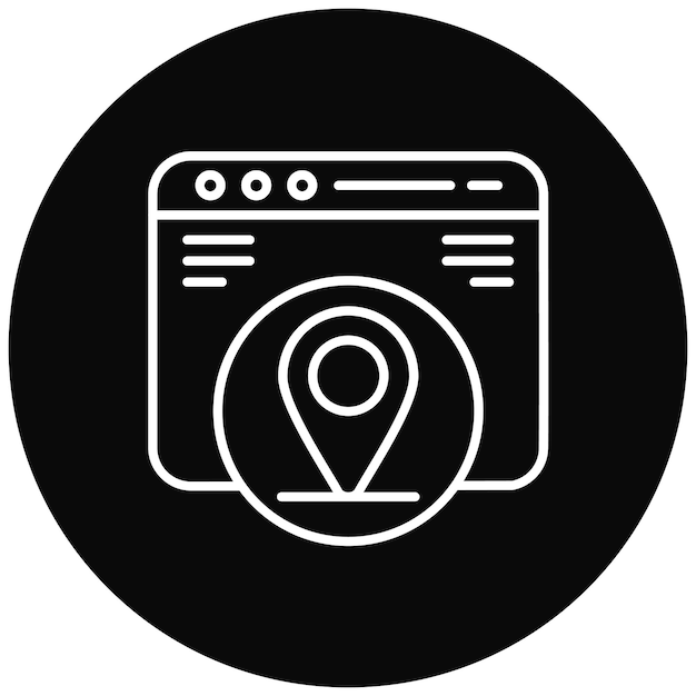 Imagen vectorial de icono de ubicación Se puede utilizar para marketing
