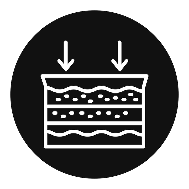 Imagen vectorial del icono de ultrafiltración Puede utilizarse para el tratamiento del agua