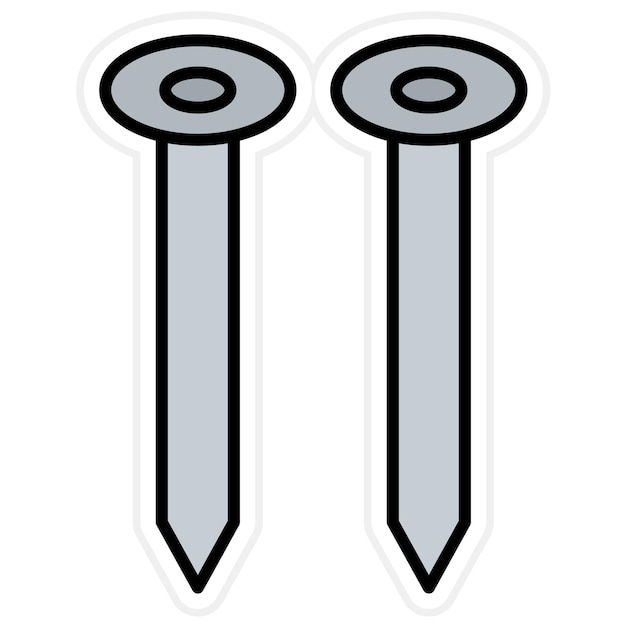 Imagen vectorial del icono de la uña Se puede utilizar para mejoras en el hogar