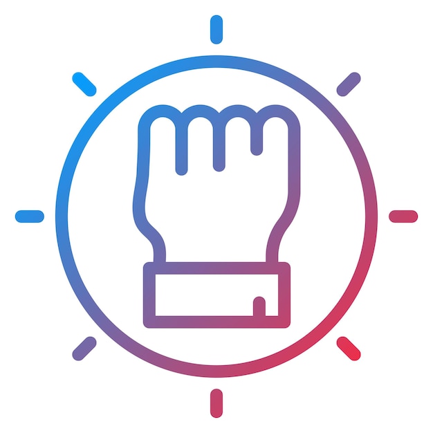 Imagen vectorial del icono de la unidad Se puede usar para la justicia social