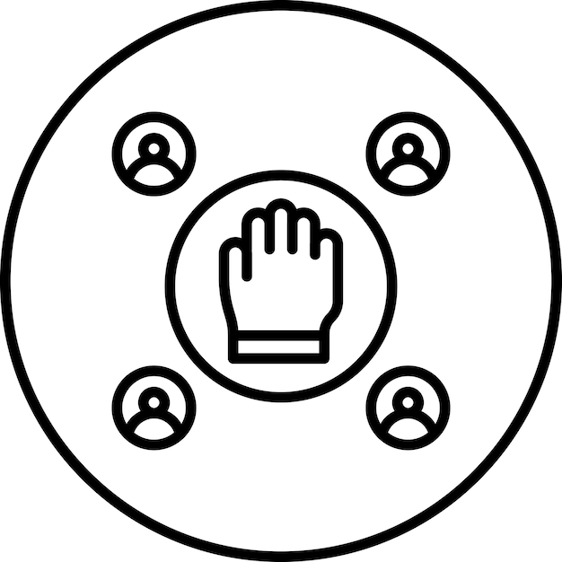 Imagen vectorial del icono de la unidad Se puede utilizar para los Derechos Humanos