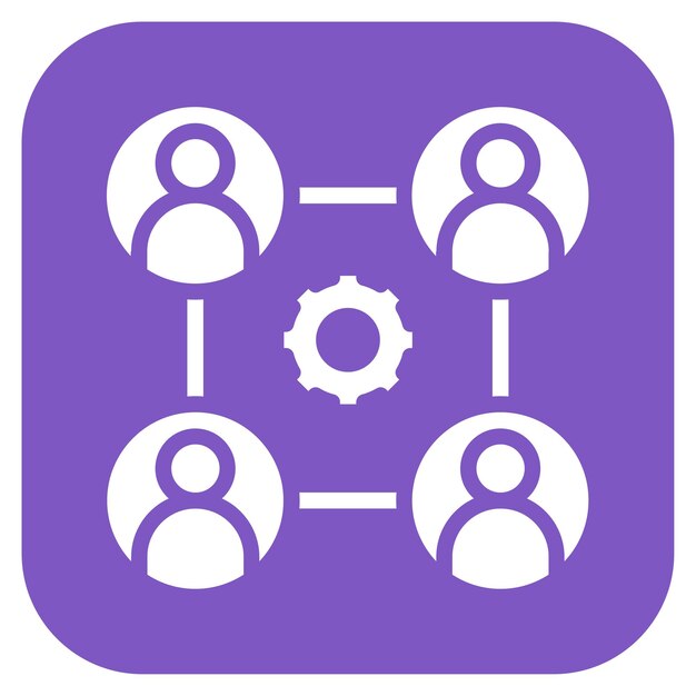 La imagen vectorial del icono de la unión se puede utilizar para la relación social