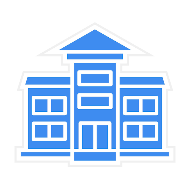 Imagen vectorial del icono de la universidad Se puede utilizar para Back to School