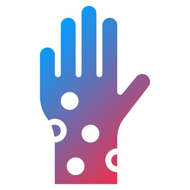 Imagen vectorial del icono de la urticaria Se puede utilizar para los síntomas de alergia